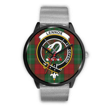 Load image into Gallery viewer, Lennox Clan Badge Tartan Black Watch