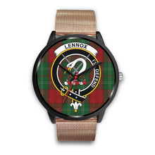 Load image into Gallery viewer, Lennox Clan Badge Tartan Black Watch