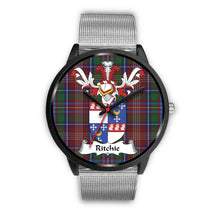 Load image into Gallery viewer, Ritchie Clan Badge Tartan Black Watch