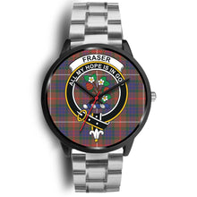 Load image into Gallery viewer, Fraser Hunting Modern Clan Badge Tartan Black Watch