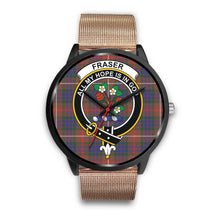 Load image into Gallery viewer, Fraser Hunting Modern Clan Badge Tartan Black Watch