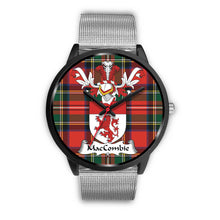 Load image into Gallery viewer, MacCombie Clan Badge Tartan Black Watch
