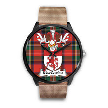 Load image into Gallery viewer, MacCombie Clan Badge Tartan Black Watch
