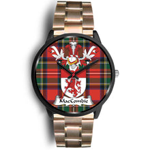 Load image into Gallery viewer, MacCombie Clan Badge Tartan Black Watch