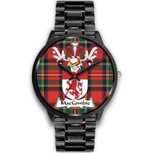 Load image into Gallery viewer, MacCombie Clan Badge Tartan Black Watch