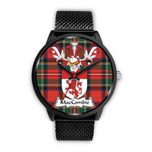 Load image into Gallery viewer, MacCombie Clan Badge Tartan Black Watch
