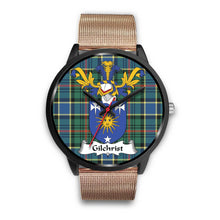 Load image into Gallery viewer, Gilchrist Clan Badge Tartan Black Watch
