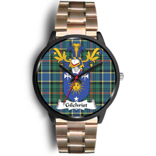 Load image into Gallery viewer, Gilchrist Clan Badge Tartan Black Watch