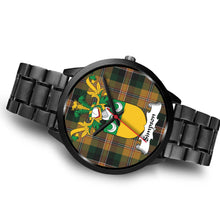Load image into Gallery viewer, Simpson Clan Badge Tartan Black Watch