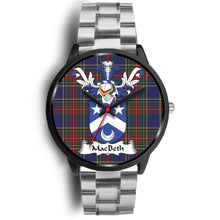 Load image into Gallery viewer, MacBeth Clan Badge Tartan Black Watch
