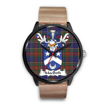 Load image into Gallery viewer, MacBeth Clan Badge Tartan Black Watch