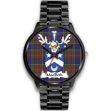 Load image into Gallery viewer, MacBeth Clan Badge Tartan Black Watch