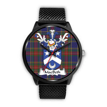 Load image into Gallery viewer, MacBeth Clan Badge Tartan Black Watch