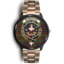 Load image into Gallery viewer, McMaster Clan Badge Tartan Black Watch