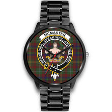 Load image into Gallery viewer, McMaster Clan Badge Tartan Black Watch