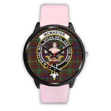 Load image into Gallery viewer, McMaster Clan Badge Tartan Black Watch