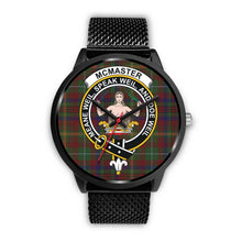 Load image into Gallery viewer, McMaster Clan Badge Tartan Black Watch