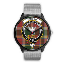 Load image into Gallery viewer, Gibson Clan Badge Tartan Black Watch