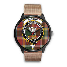 Load image into Gallery viewer, Gibson Clan Badge Tartan Black Watch