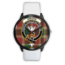 Load image into Gallery viewer, Gibson Clan Badge Tartan Black Watch