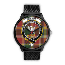 Load image into Gallery viewer, Gibson Clan Badge Tartan Black Watch